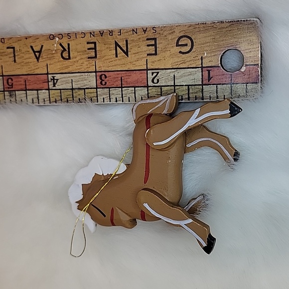 Vintage wooden horse ornament - Picture 4 of 4